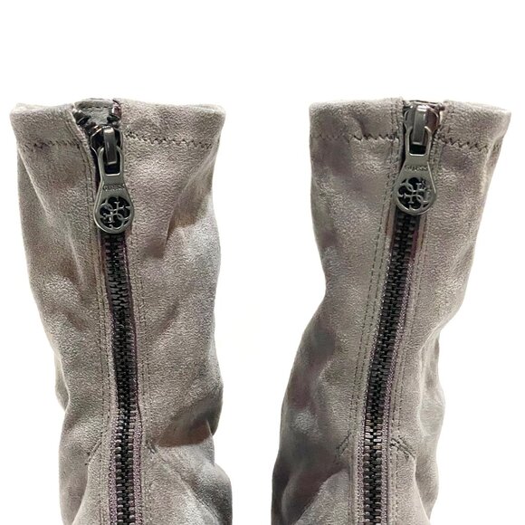 GUESS Women’s Amary Gray Fabric Ankle Bootie 7.5 M Boots with Box - Picture 8 of 16